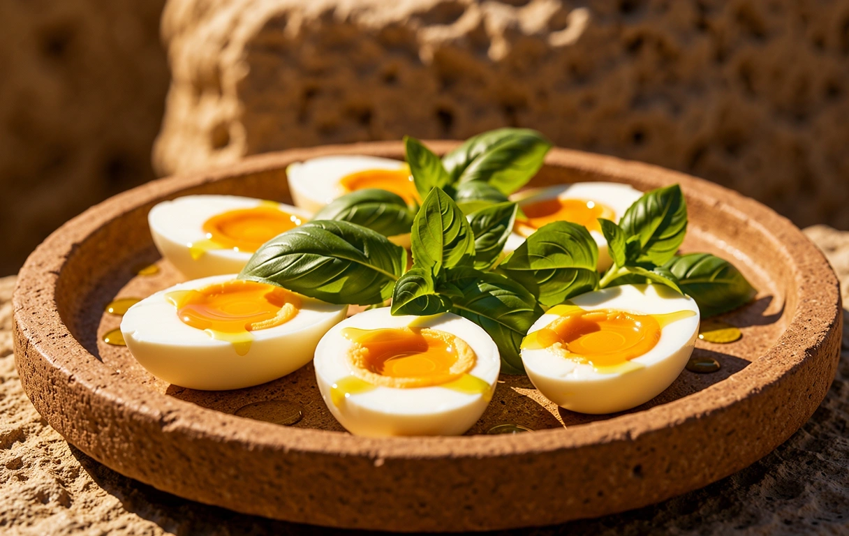 Mediterranean breakfast composition